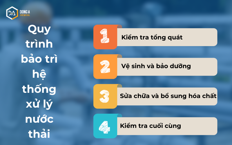 Quy trình bảo trì hệ thống xử lý nước thải